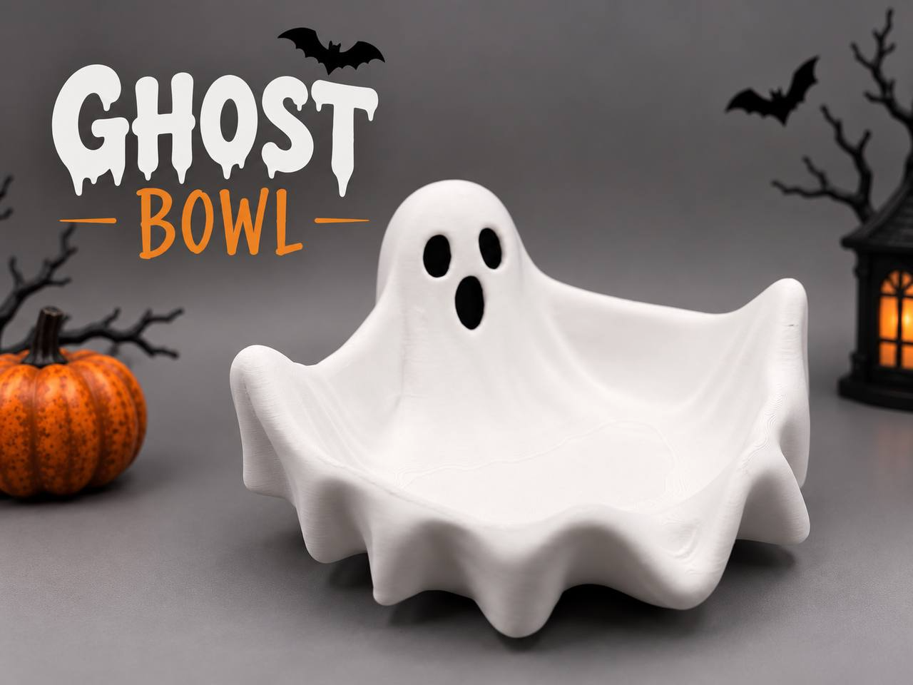Ghost Bowl - 3D printed Decor, in stock in India