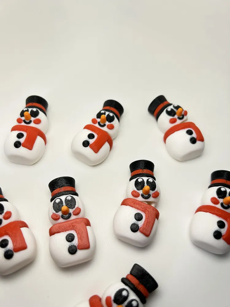 Flexi Christmas Snowman - Free 3D Print Model - MakerWorld