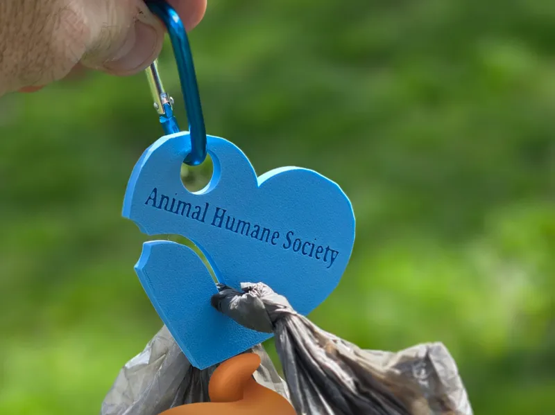 Animal Humane Society Heart Waste Bag Holder