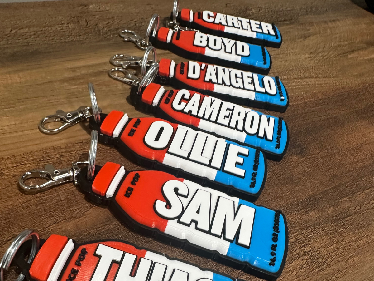 Prime Bottle 3D Bag Tag - Custom Name Keychain