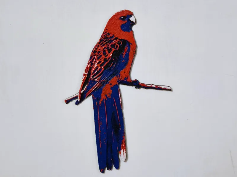 Crimson Rosella Wall Art