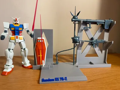 Gundam RX 78-2 Weapon & Display Stand 1/144 scale