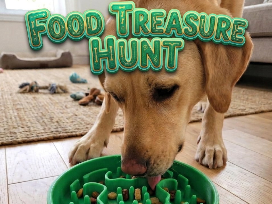 Slow Feed Paw Bowl – Anti-Gulping Pet Feeder 