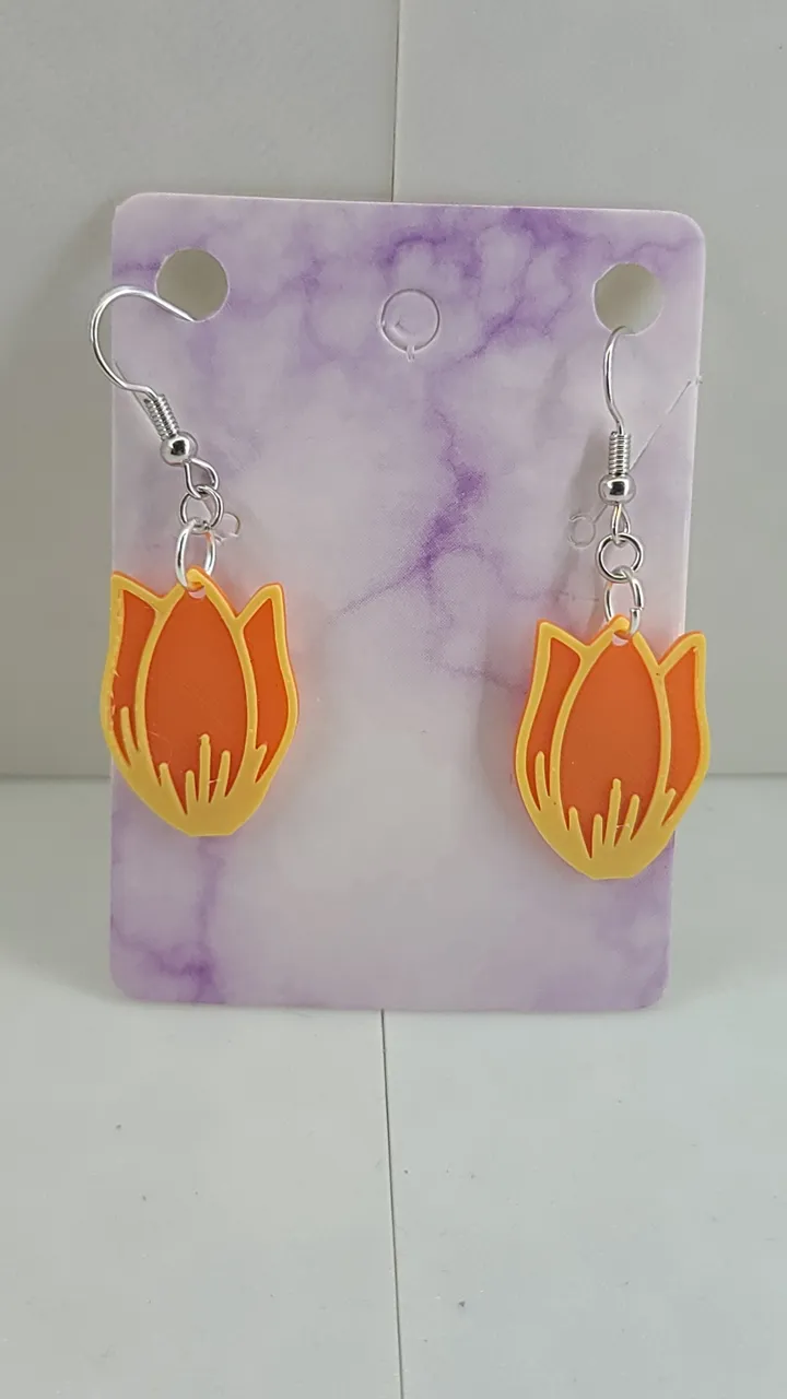 Flower Earrings Part 3 view 4