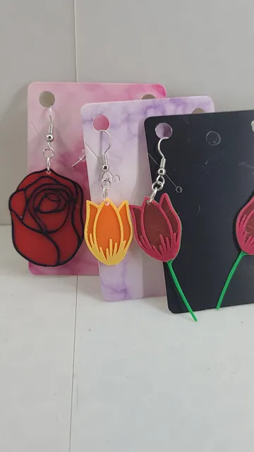 Flower Earrings Part 3