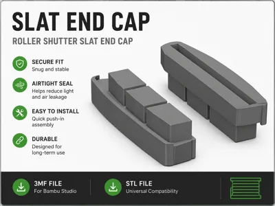 Slat end cap - Something simple...