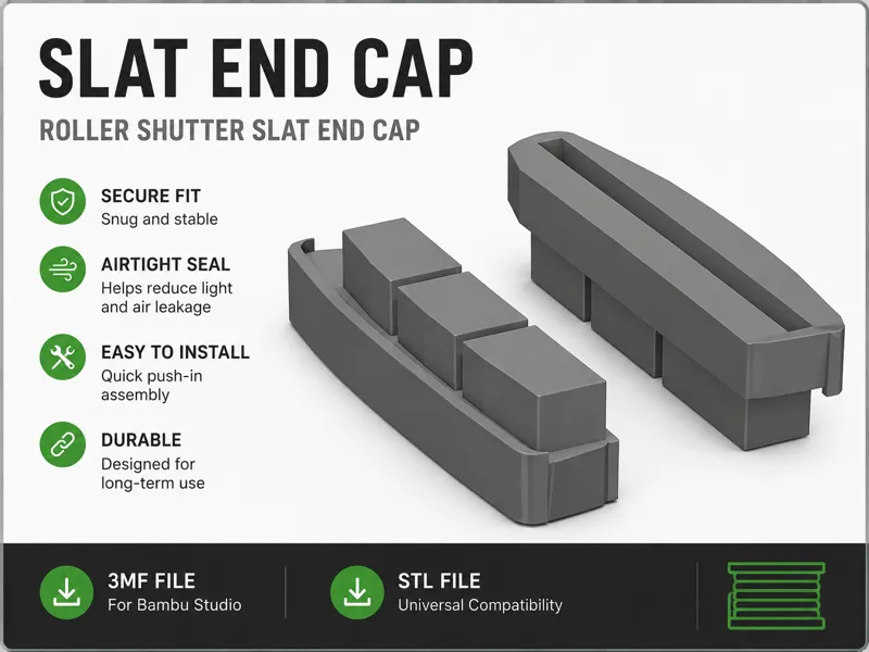 Slat end cap - Something simple...