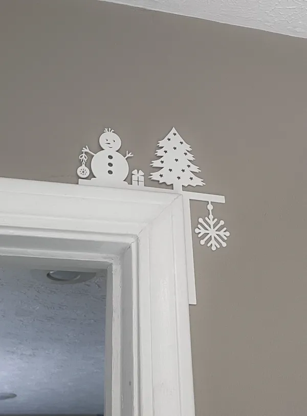 Coin de porte de Noël