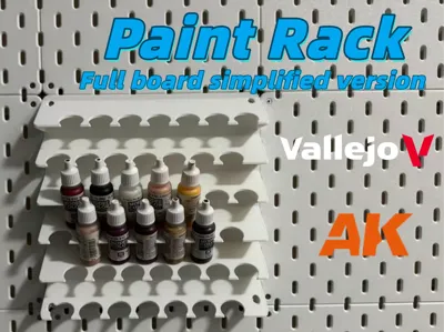 Paint rack for Vallejo Army AK Wall Holder