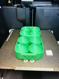 4er-Eierbox mit Motiv mehrfarbig