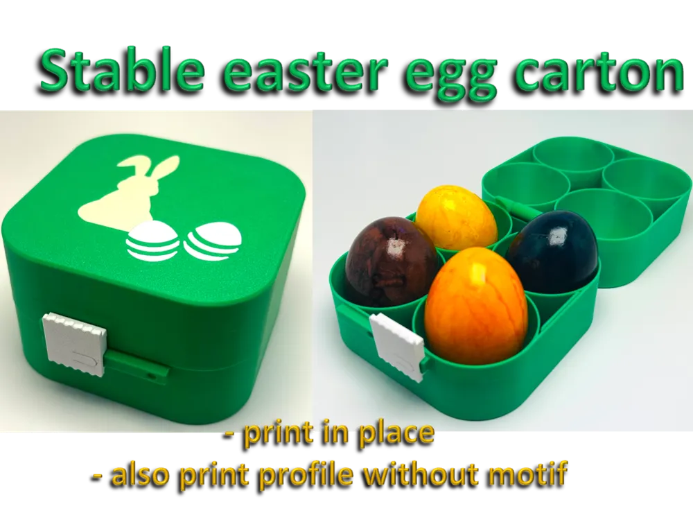 stable Easter egg box - Free 3D Print Model - MakerWorld