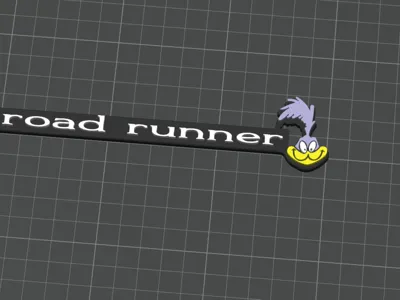 Road Runner Dash Emblem – Multicolor Print