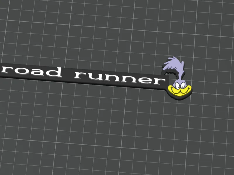 Road Runner Dash Emblem – Multicolor Print