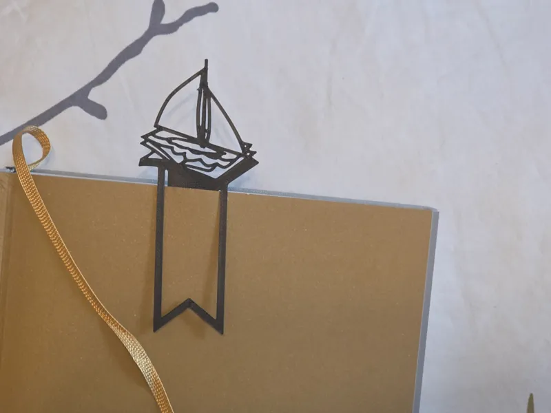 Sailboat & Book Bookmark – A Simple Reading Escape