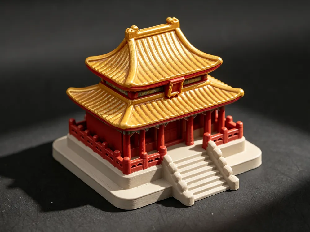 Modelo para impresión 3D: Q世界 太和殿. Referencia del modelo original.