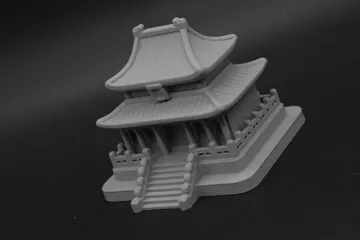 Modelo para impresión 3D: Q世界 太和殿 — vista de referencia 3