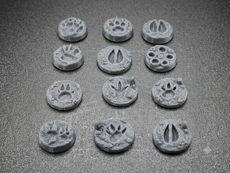 Animal Tracks & Footprints Gaming Tokens