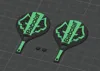 Keychain with logo on both sides