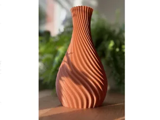 Moderne Spiralvase- stilvolle Dekovase