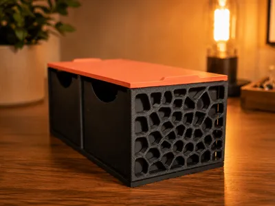 2-Drawer Organizer - Voronoi Pattern - Without AMS
