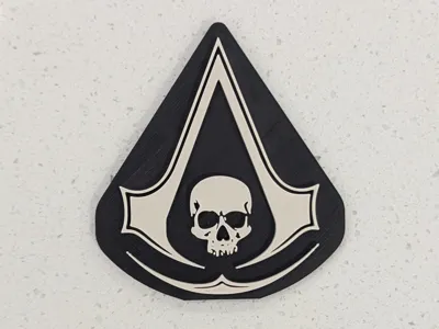 Assassin's Creed Black Flag Logo Magnet