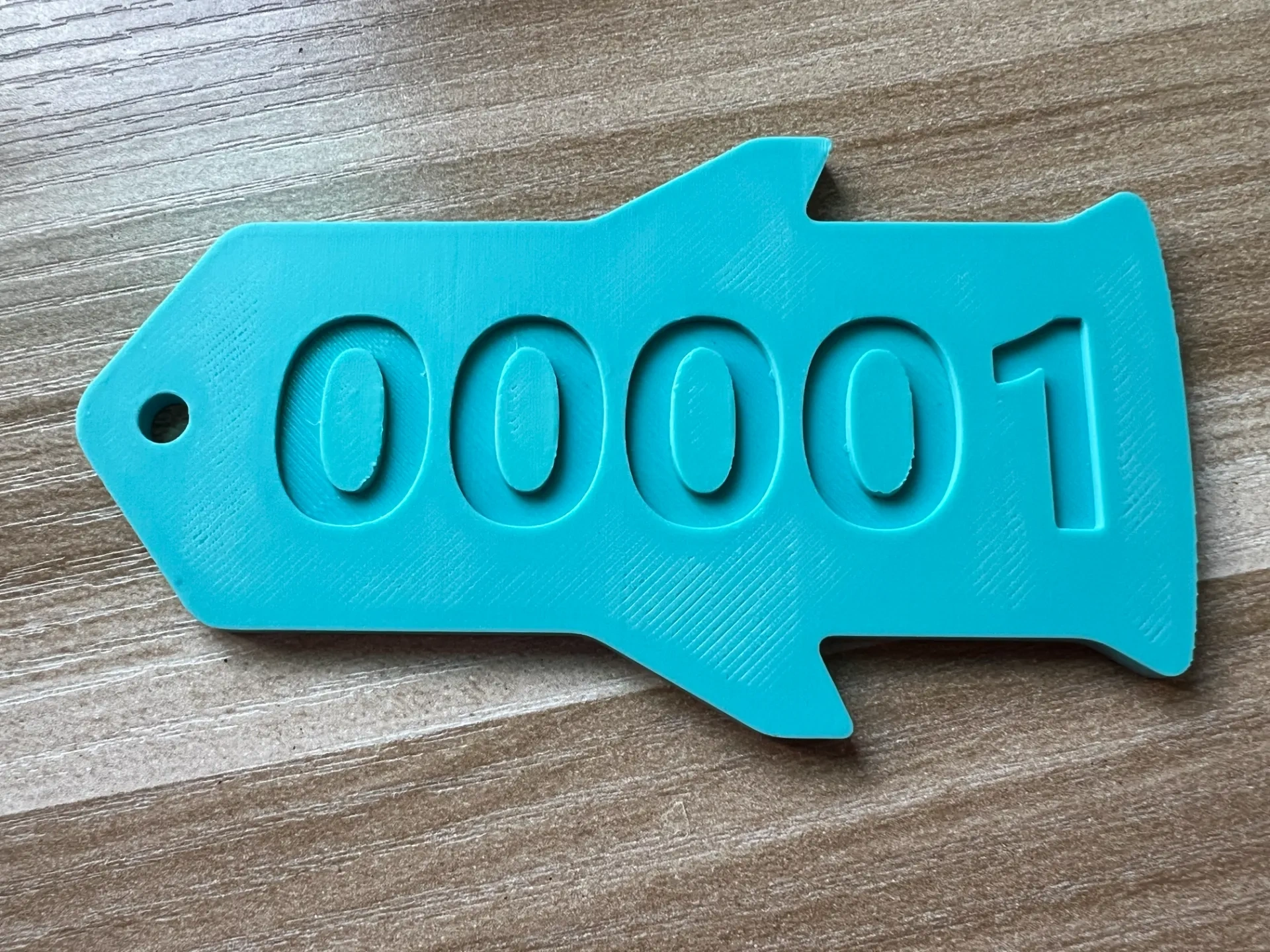 Mini airplane luggage tag customizable text by 00001 makerworld