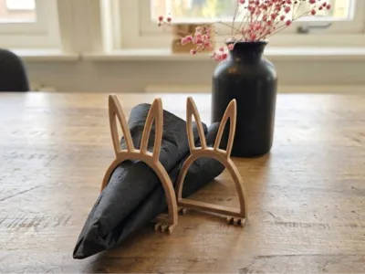Easter Bunny Napkin Holder - Fast Print