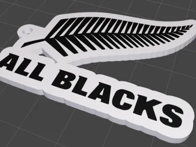 All Blacks keychain