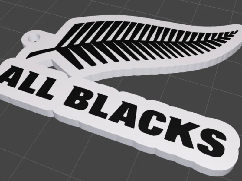 All Blacks keychain