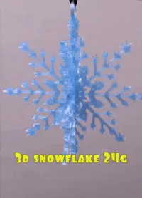 Flocon de neige suspendu en volume — photo 1