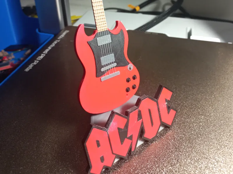 AC/DC Gibson SG Phone & Tablet Stand — Multi Color