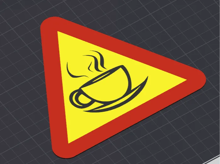 Kaffeskylt coaster