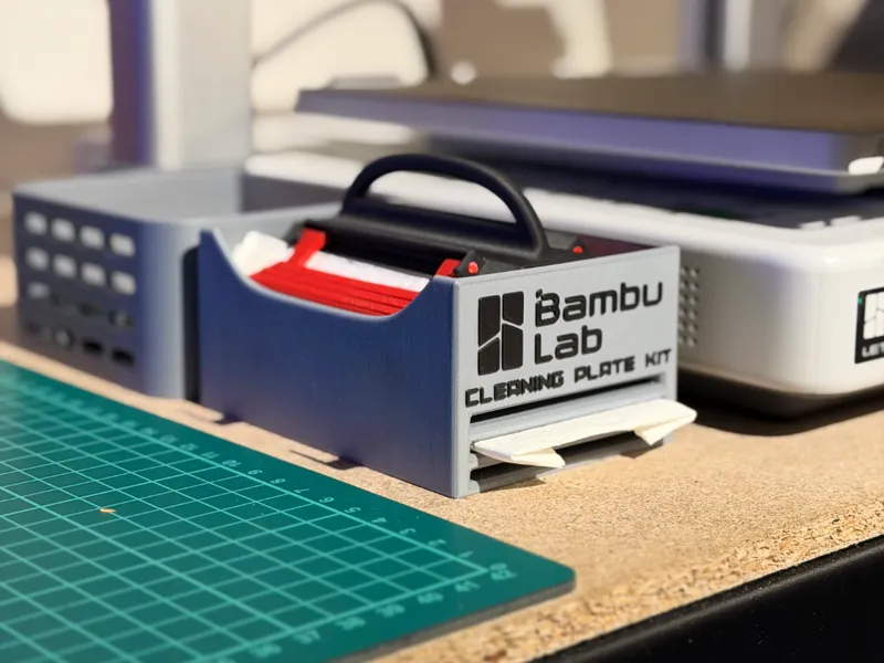 Kit stazione di pulizia per letto di stampa 3D