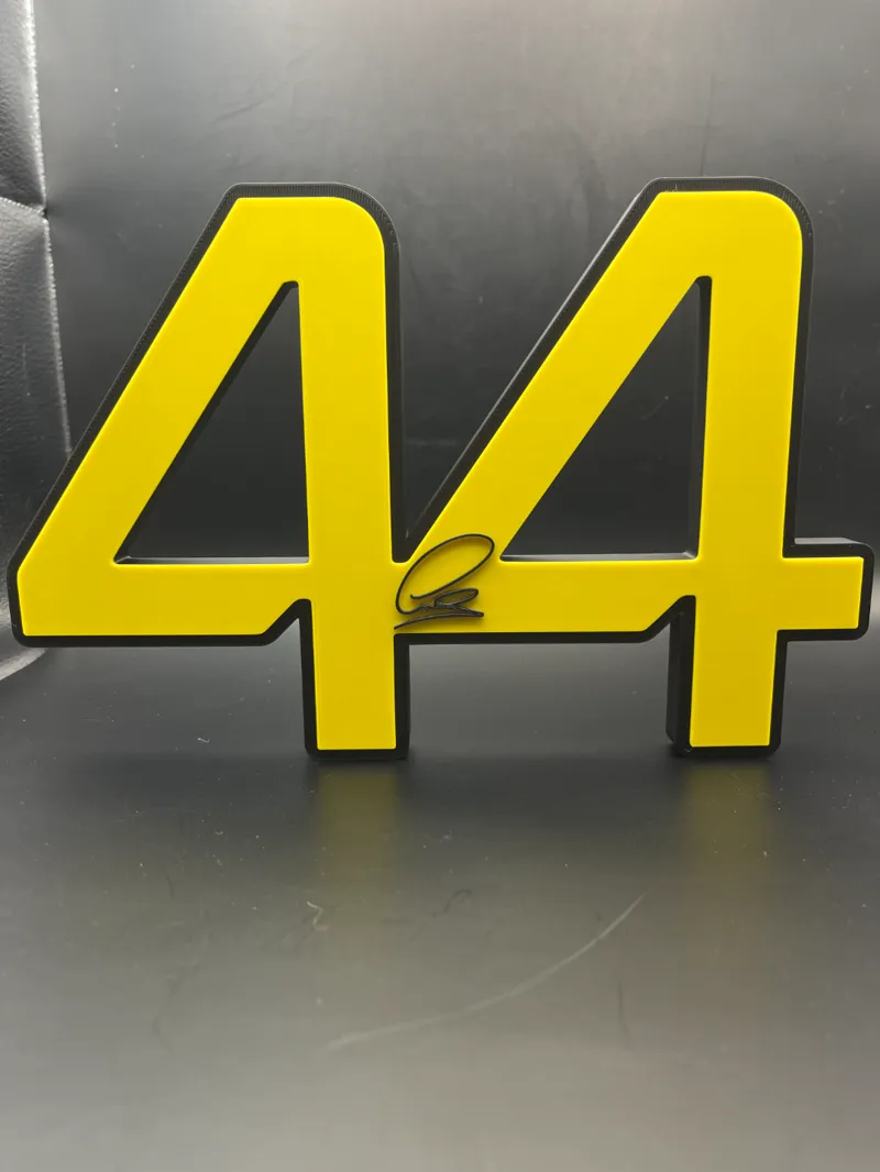 Lewis Hamilton 44 Sign Display Wall Desk Shelf Art