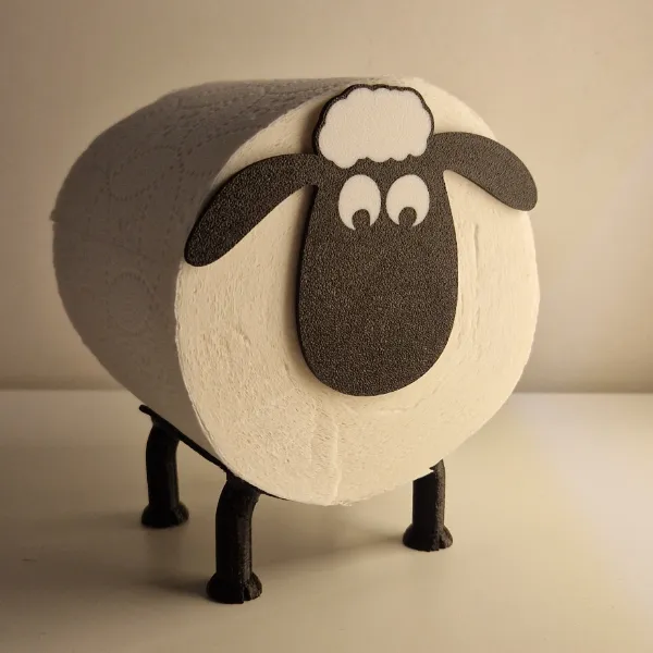 Cute sheep toilet paper holder
