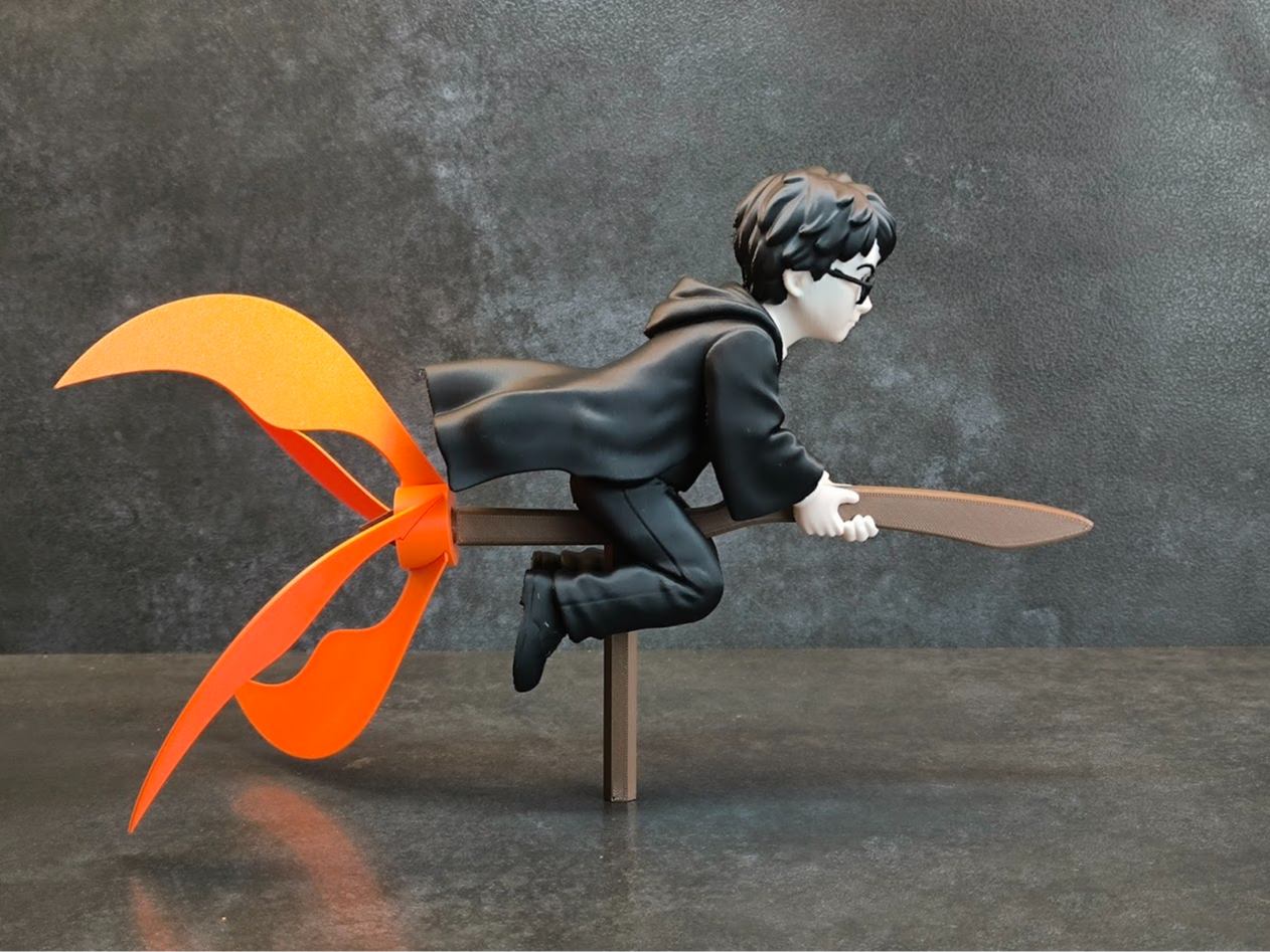 Wizard Broom - Wind Spinner