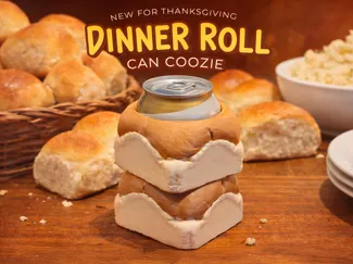 Dinner Roll Can Coozie
