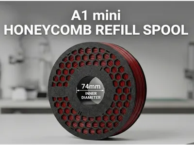 Spool for refill with 74mm inner diametr