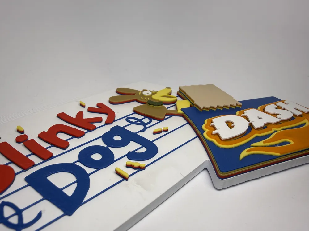 Slinky Dog Dash Attraction Sign - Free 3D Print Model - MakerWorld