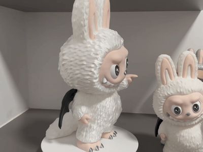 Labubu 大天使 大天使-ラビュビュ labubu（三形態回転眼球、可動翼）超大型娃シリーズ