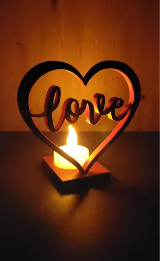 Herz Love Teelicht LED Lampe