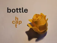 rose bottle cap
