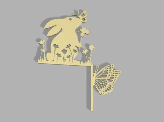 Easter corner door decoration