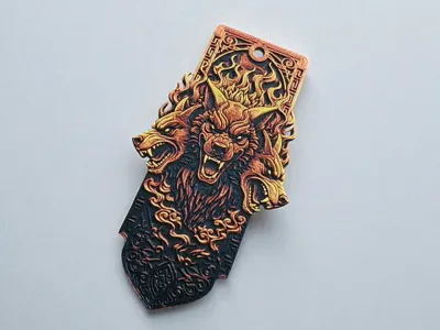 Cerberus HueForge Bookmark