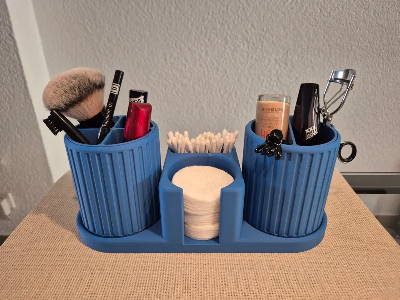 Badezimmer Organizer mit drehbaren Bechern