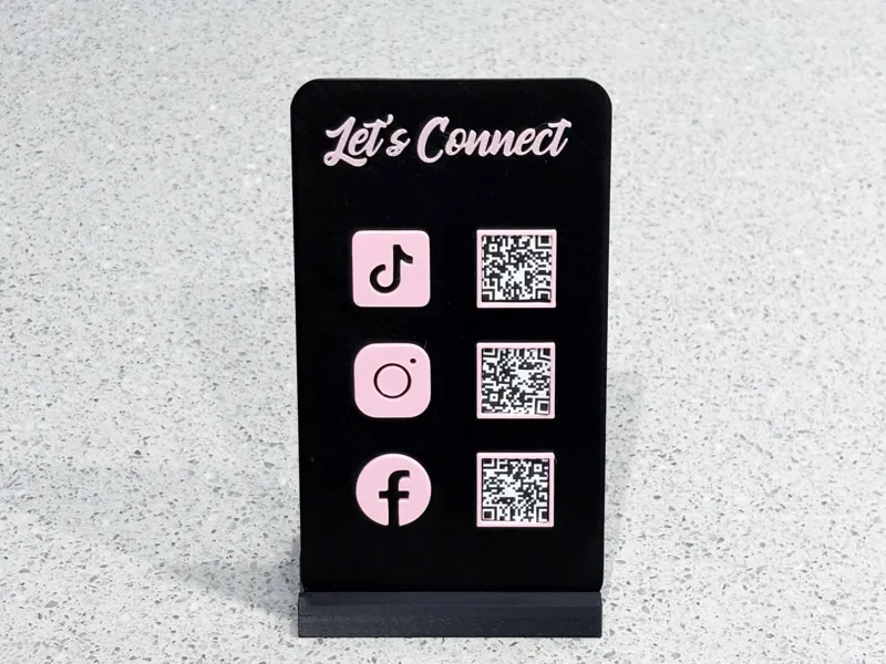 Customizable QR Connect Sign