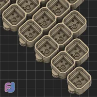 (A1 Mini) Clicker Base - 1 to 10 slots - NO HOLE