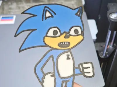 Ugly Sonic Keychain Necklace