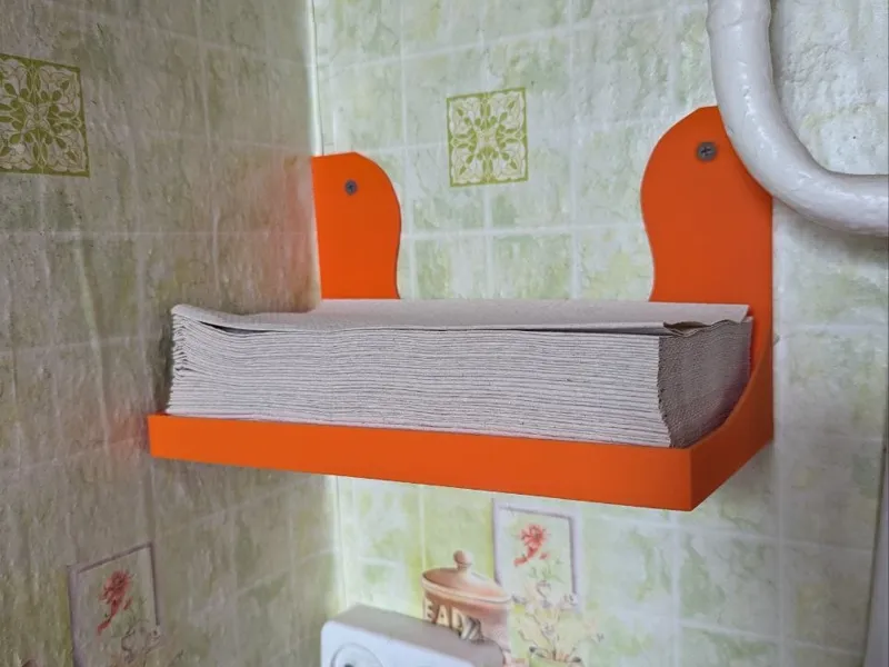 Wall Mounted Paper Towel Shelf