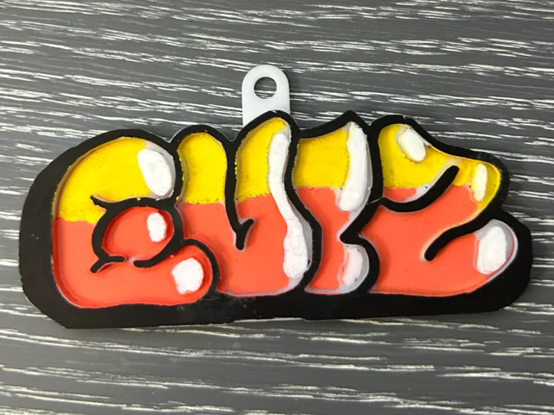 Grafitti  EULZ key chain 